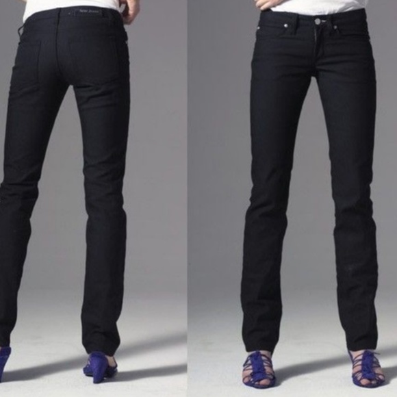 Acne Studios Hep Jeans Black Stretch Size 27/32 - Picture 1 of 4